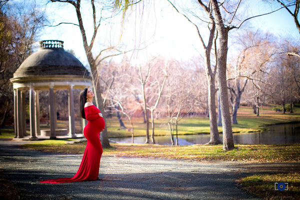 Jaden Gown • Slouch Top Fitted Gown • Knit Maternity Gown • Bridesmaid Gown • Holiday Dress• by Sew Trendy