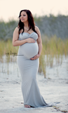 Jessica Gown • Fitted Maternity Gown • Slim Fit Maternity Gown • Sweetheart Neckline Maternity Dress • Maxi Dress • Bridesmaid Dress • by Sew Trendy