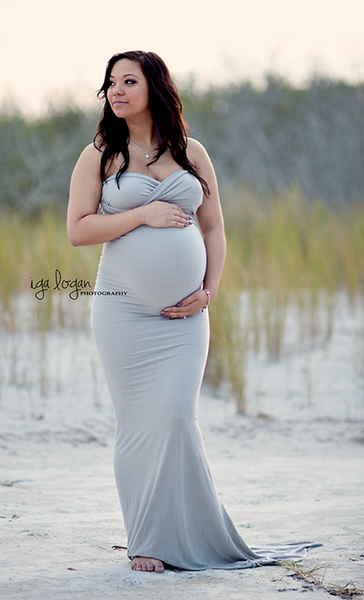 Jessica Gown • Fitted Maternity Gown • Slim Fit Maternity Gown • Sweetheart Neckline Maternity Dress • Maxi Dress • Bridesmaid Dress • by Sew Trendy
