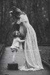 Josephine Gown • Lace Flutter Maternity Gown • Wedding Gown • by Sew Trendy