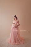 Kaitlyn Gown • Mesh Infinity Gown • Maternity Dress • Pregnancy Gown • Bridesmaid Dress • Senior Photos • Photo Shoot • Boho Dress | by Sew Trendy