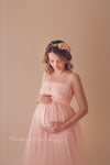 Kaitlyn Gown • Mesh Infinity Gown • Maternity Dress • Pregnancy Gown • Bridesmaid Dress • Senior Photos • Photo Shoot • Boho Dress | by Sew Trendy