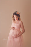 Kaitlyn Gown • Mesh Infinity Gown • Maternity Dress • Pregnancy Gown • Bridesmaid Dress • Senior Photos • Photo Shoot • Boho Dress | by Sew Trendy