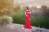 Kelly Gown • Off the Shoulder Maternity Gown • Cap Sleeve Pregnancy Dress • Heavy Knit Gown • Maxi Style Maternity Gown • by Sew Trendy