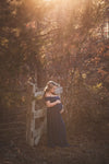 Kelly Gown • Off the Shoulder Maternity Gown • Cap Sleeve Pregnancy Dress • Heavy Knit Gown • Maxi Style Maternity Gown • by Sew Trendy