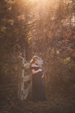 Kelly Gown • Off the Shoulder Maternity Gown • Cap Sleeve Pregnancy Dress • Heavy Knit Gown • Maxi Style Maternity Gown • by Sew Trendy