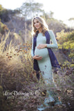 Krysten Gown • Boat Neck Slim Fit Maternity Gown • Long Sleeved Slim Dress • Droop Back Gown • by Sew Trendy