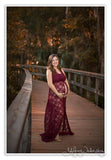 Leanne Gown • Lace Infinity Gown • Infinity Maternity Dress • Pregnancy Gown • Bridesmaid Dress • Senior Photos • Photo Shoot • Boho Dress • by Sew Trendy