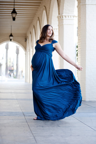 Leyah Gown • Infinity Gown • Maternity Dress • Pregnancy Gown • Bridesmaid Dress • Senior Photos • Photo Shoot • Boho Dress • by Sew Trendy