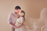 Lorraine Gown • Long Flowing Sheer Gown • Chiffon Infinity Gown • Sheer Maternity Gown • by Sew Trendy