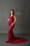 Marcie Gown • Slim Fit Pregnancy Dress • Tank Style Maternity Gown • by Sew Trendy