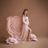Miriam Gown • Long Sleeve Maternity Gown • Off the Shoulder Dress • Maternity Gown • Renaissance Gown • Soft Knit Maternity Gown • Bohemian • by Sew Trendy