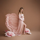 Miriam Gown • Long Sleeve Maternity Gown • Off the Shoulder Dress • Maternity Gown • Renaissance Gown • Soft Knit Maternity Gown • Bohemian • by Sew Trendy