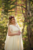 Narcissa Gown • Goddess Maternity Gown • Silk Chiffon Maternity Gown • Low Back Maternity Gown • by Sew Trendy