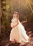 Narcissa Gown • Goddess Maternity Gown • Silk Chiffon Maternity Gown • Low Back Maternity Gown • by Sew Trendy