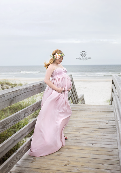 Rebecca Gown • Sheer Chiffon Maternity Gown • Sweetheart Style • Maternity Gown • Maxi Dress • Senior Photos Shoot • Bridesmaid Dress • by Sew Trendy