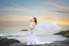 Samantha Gown • Sweetheart Lace and Chiffon Pregnancy Dress • Fitted Chiffon Mermaid Style Maternity Gown • by Sew Trendy