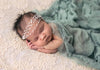 Mini Adelaide Pearl Tie Back • Mini Adelaide Headband • Newborn - 12 months | Ready to Ship • by Sew Trendy