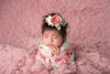 FLORAL NEWBORN WRAP • Stretch Knit Wrap • Swaddle Wrap • Baby Wrap • Stretchy Knit Layer • Newborn Photo Prop | Ready To Ship • by Sew Trendy