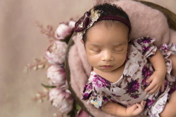 Ava Floral Romper {taupe} • Knit Flutter Romper • Floral Romper • Sitter Floral Romper • Baby Romper • Knit Sitter Floral • Newborn Photography Prop • by Sew Trendy