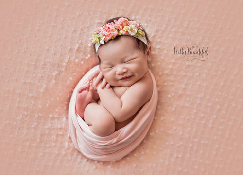 Mini Beverlee Floral Crown • Newborn Flower Crown • Simple Crown • Bohemian Crown • Ivory Floral Crown • Dainty Floral Crown | READY TO SHIP • by Sew Trendy