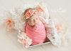 Mini Beverlee Floral Crown • Newborn Flower Crown • Simple Crown • Bohemian Crown • Ivory Floral Crown • Dainty Floral Crown | READY TO SHIP • by Sew Trendy