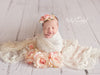 Mini Beverlee Floral Crown • Newborn Flower Crown • Simple Crown • Bohemian Crown • Ivory Floral Crown • Dainty Floral Crown | READY TO SHIP • by Sew Trendy