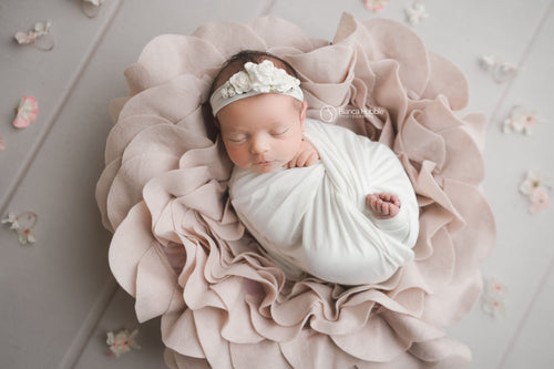 Felted Blossom Blanket | Ready to Ship • by Sew Trendy
