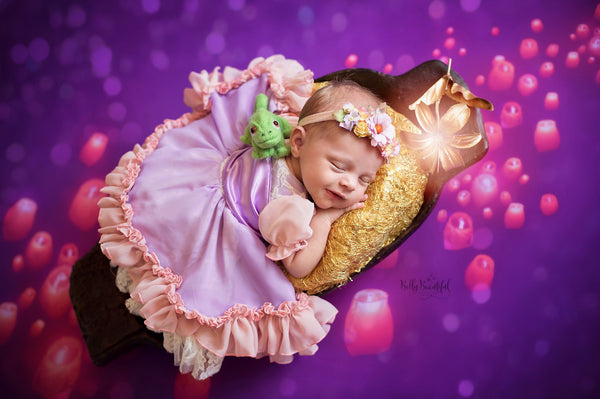 Rae Princess Dress • Rapunzel Dress • Dream Baby • Princess Baby Dress • Sitter Princess Dress • Princess Newborn Gown • by Sew Trendy