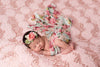FLORAL NEWBORN WRAP • Stretch Knit Wrap • Swaddle Wrap • Baby Wrap • Stretchy Knit Layer • Newborn Photo Prop | Ready To Ship • by Sew Trendy