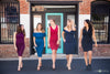 Vickie Dress • Cocktail Gown • Infinity Cocktail Dress • Bridesmaid Dress • Knee Length Maternity Gown • Slim Fit Infinity Gown • Cocktail Dress • by Sew Trendy