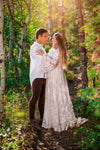 Juliette Embroidered Lace Maternity Robe • Vintage Maternity Robe • by Sew Trendy