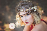 Freyja Flower Crown • Fall Floral Crown • Autumn Crown • Antler Flower Crown | Ready To Ship • by Sew Trendy