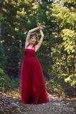 Kaitlyn Gown • Mesh Infinity Gown • Maternity Dress • Pregnancy Gown • Bridesmaid Dress • Senior Photos • Photo Shoot • Boho Dress | by Sew Trendy