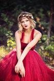 Freyja Flower Crown • Fall Floral Crown • Autumn Crown • Antler Flower Crown | Ready To Ship • by Sew Trendy