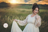 Marina Gown • Country Maternity Gown • Vintage Maternity Nightgown • Sheer Chiffon Maternity Gown • by Sew Trendy