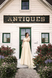 Marina Gown • Country Maternity Gown • Vintage Maternity Nightgown • Sheer Chiffon Maternity Gown • by Sew Trendy
