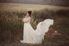 Marina Gown • Country Maternity Gown • Vintage Maternity Nightgown • Sheer Chiffon Maternity Gown • by Sew Trendy