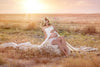 Marissa Gown • Long Flowing Sheer Chiffon Straight Top Maternity Gown • by Sew Trendy