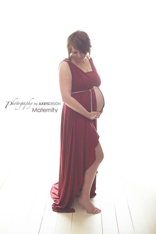 Iris Robe • Maternity Robe • Maternity Gown • Knit Robe • Maternity Photos • Pregnancy Robe • Lingerie • Robe Set • by Sew Trendy