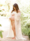 Lillian Gown • Vintage Style Gown • Sheer Chiffon Maternity Gown • by Sew Trendy