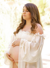 Lillian Gown • Vintage Style Gown • Sheer Chiffon Maternity Gown • by Sew Trendy