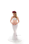 Alli Maternity Skirt • Fitted Maternity Skirt •  Mermaid Skirt •  Pregnancy Maxi Skirt • Maternity Skirt Dress • Pregnancy Skirt • by Sew Trendy