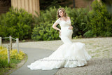 Veronique Gown • Couture Mermaid Style Maternity Gown • Bridal Gown • Princess Tutu • Detachable Bustle Gown • by Sew Trendy