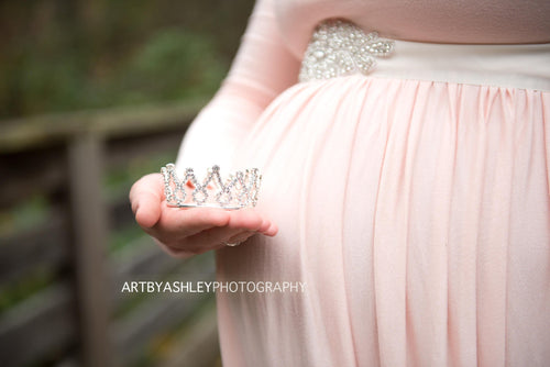 Victoria Princess Rhinestone Newborn Crown • Newborn Crown  | READY TO SHIP • by Sew Trendy
