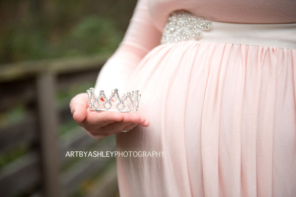 Victoria Princess Rhinestone Newborn Crown • Newborn Crown  | READY TO SHIP • by Sew Trendy