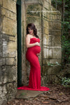Jessica Gown • Fitted Maternity Gown • Slim Fit Maternity Gown • Sweetheart Neckline Maternity Dress • Maxi Dress • Bridesmaid Dress • by Sew Trendy