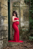 Jessica Gown • Fitted Maternity Gown • Slim Fit Maternity Gown • Sweetheart Neckline Maternity Dress • Maxi Dress • Bridesmaid Dress • by Sew Trendy