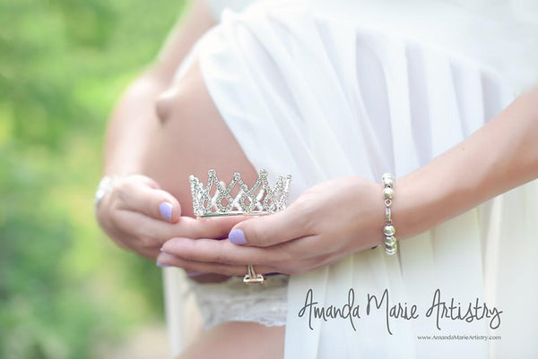 Victoria Princess Rhinestone Newborn Crown • Newborn Crown  | READY TO SHIP • by Sew Trendy