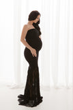 Marilyn Gown • Hand Made Maternity Gown • Lace Mermaid Style Sweetheart Maternity Gown • by Sew Trendy